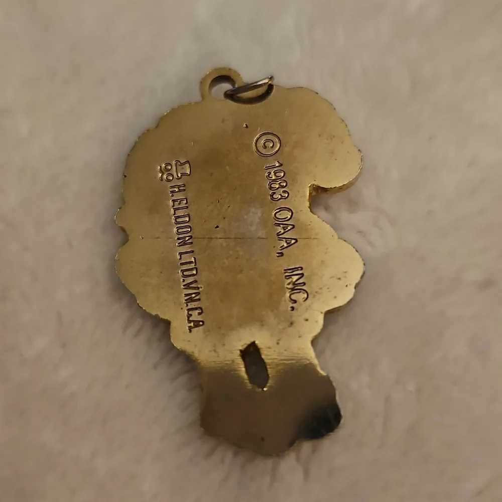 Vtg H. ELDON 1983 Cabbage Patch Doll Pendant